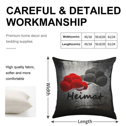 Black Forest Hats Heimat ART 1.0 Linen Throw Pillow Cover