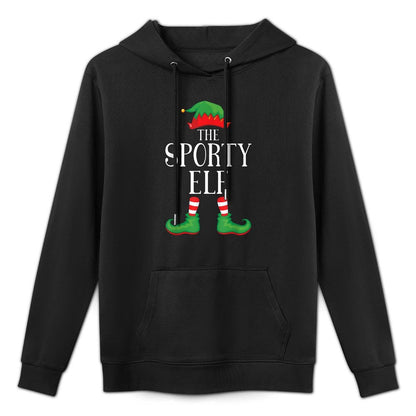 Sporty Elf Matching Group Xmas Funny Family Christmas Durable Construction Hoodie