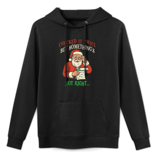 Funny Christmas 67 Santa Checking His List Six Seven Meme Relaxed Fit Hoodie