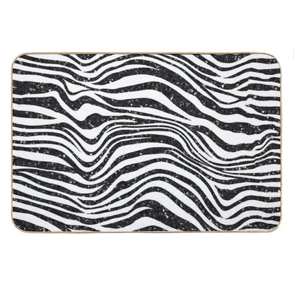 Glitter Zebra Bath Mat