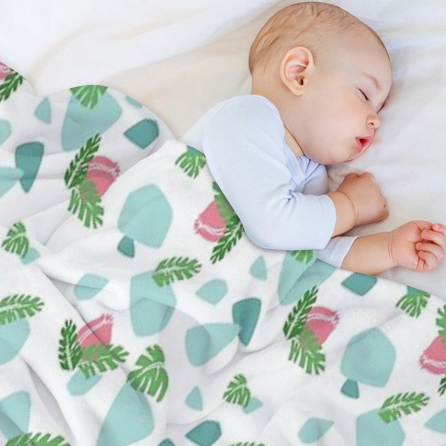 Ivysaur Pattern Throw Blanket