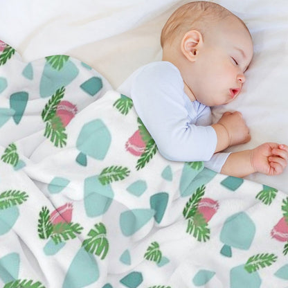 Ivysaur Pattern Throw Blanket