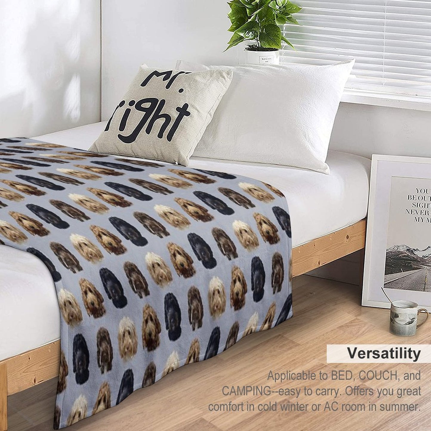 Cockapoo Dog Collection Throw Blanket