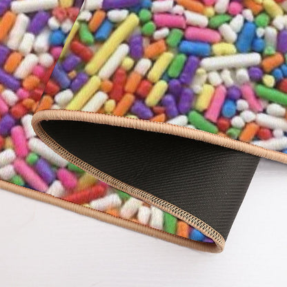 Rainbow Sprinkles Bath Mat