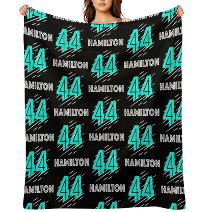F1 Lewis Hamilton Throw Blanket