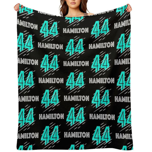F1 Lewis Hamilton Throw Blanket