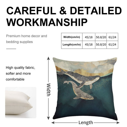 Bond II Linen Throw Pillow Cover