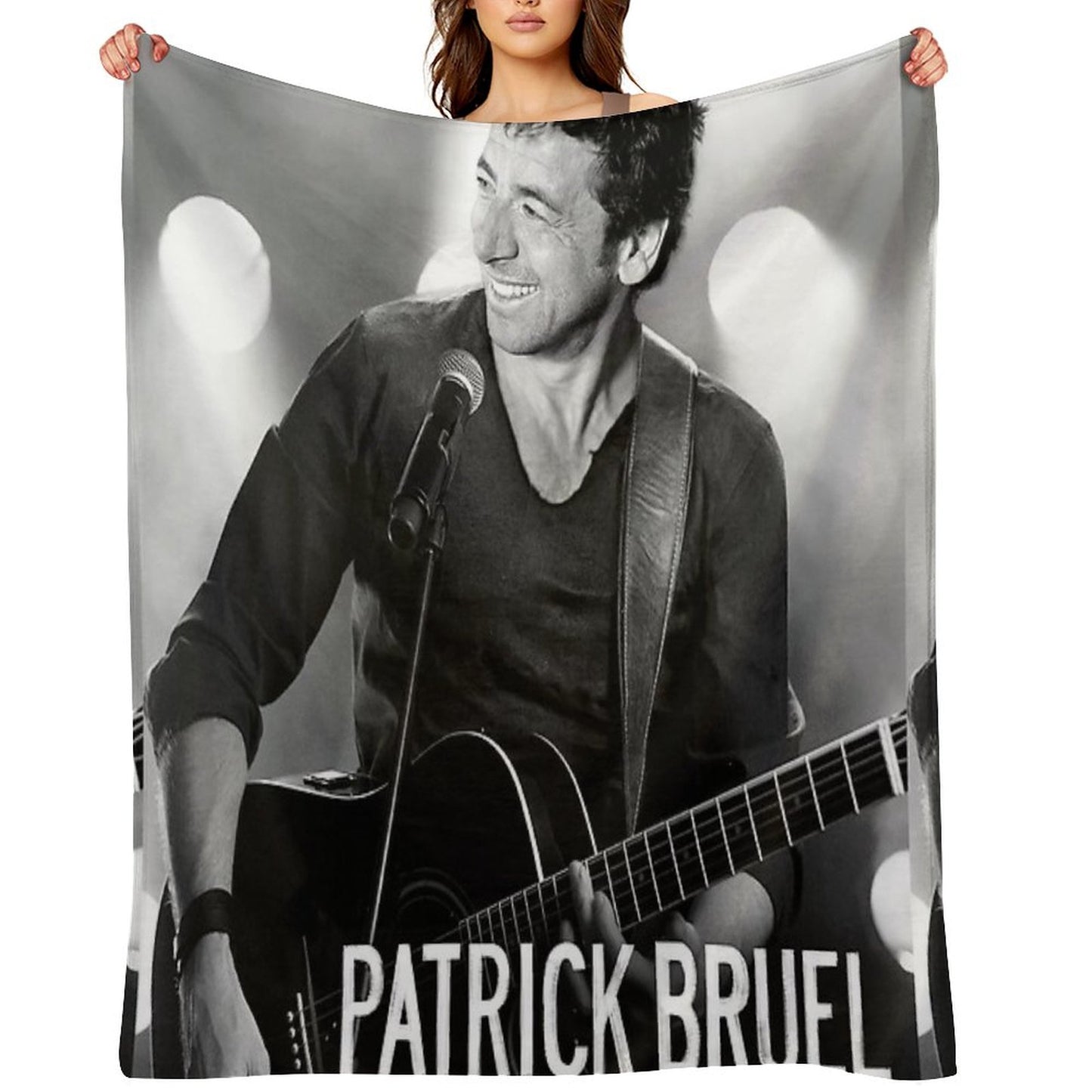 Thighaag Patrick Bruel Show Tour TOURNEE En ACOUSTIQUE 2022 Throw Blanket