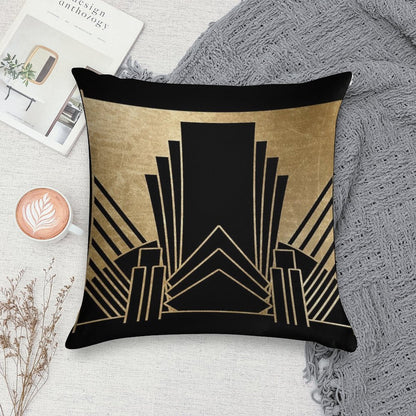 Art Deco Design Soft Luxury Feel Throw Pillow