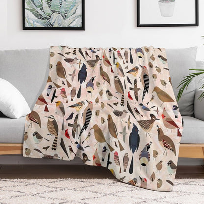 Sonoran Birds Throw Blanket