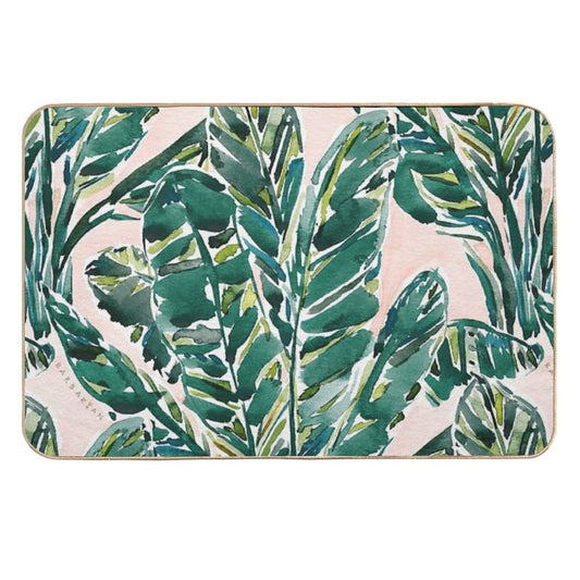 BIG FEELINGS BANANA LEAF TROPICAL  Anti-Trip Bath Mat
