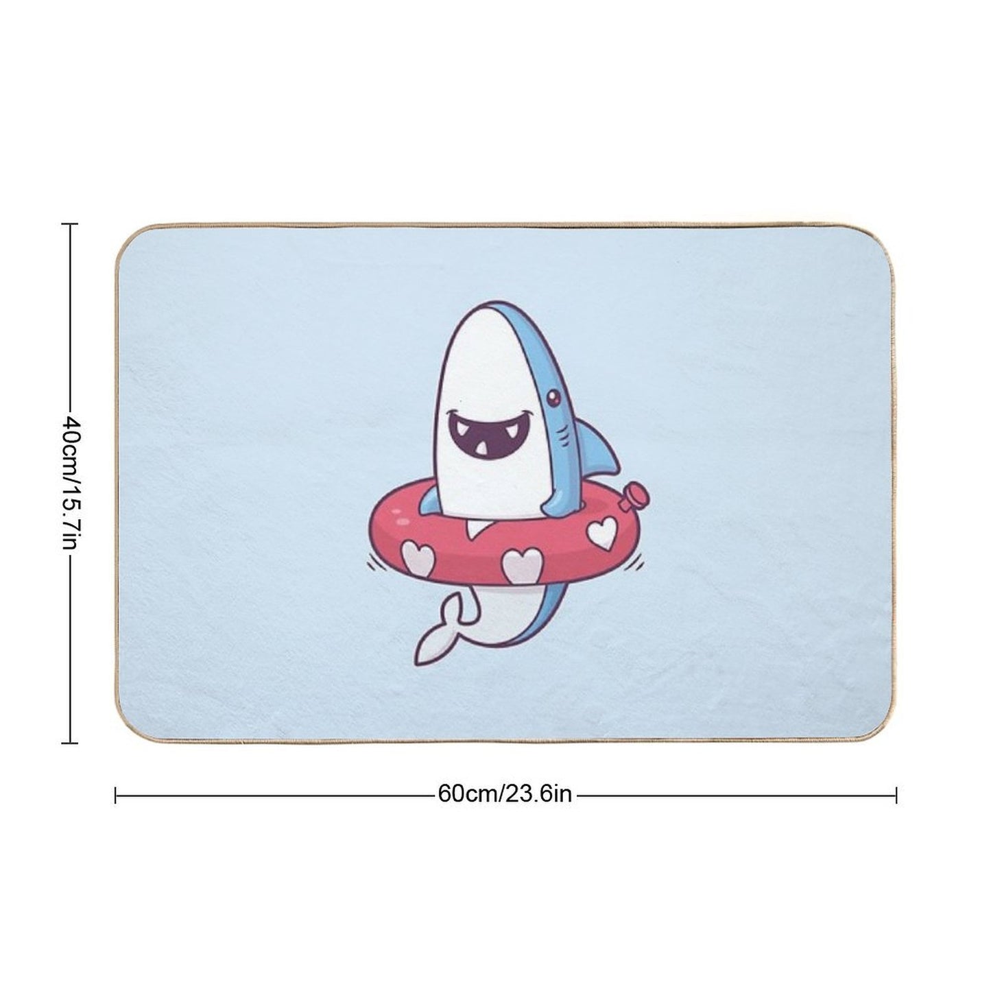 Shark Summer Fun  High-Traffic Bath Mat