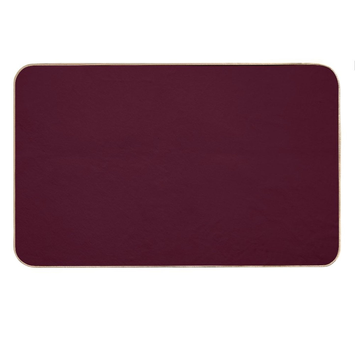 Solid Dark Burgundy Bath Mat