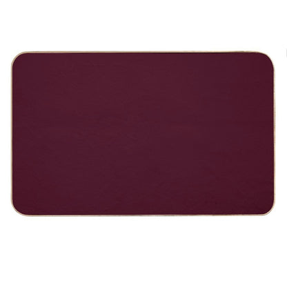 Solid Dark Burgundy Bath Mat