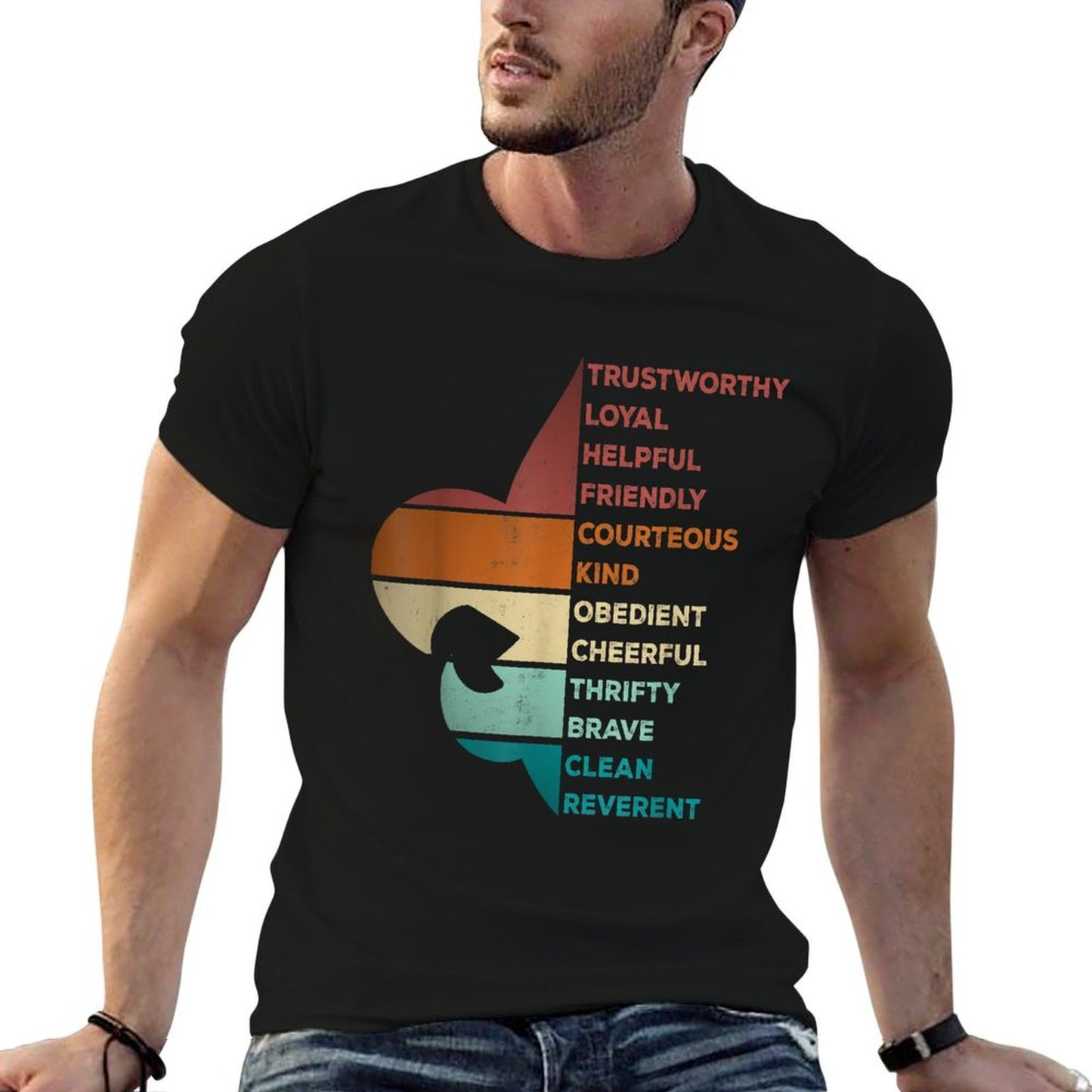 Cool Retro Vintage Style Scouting Law T-Shirt