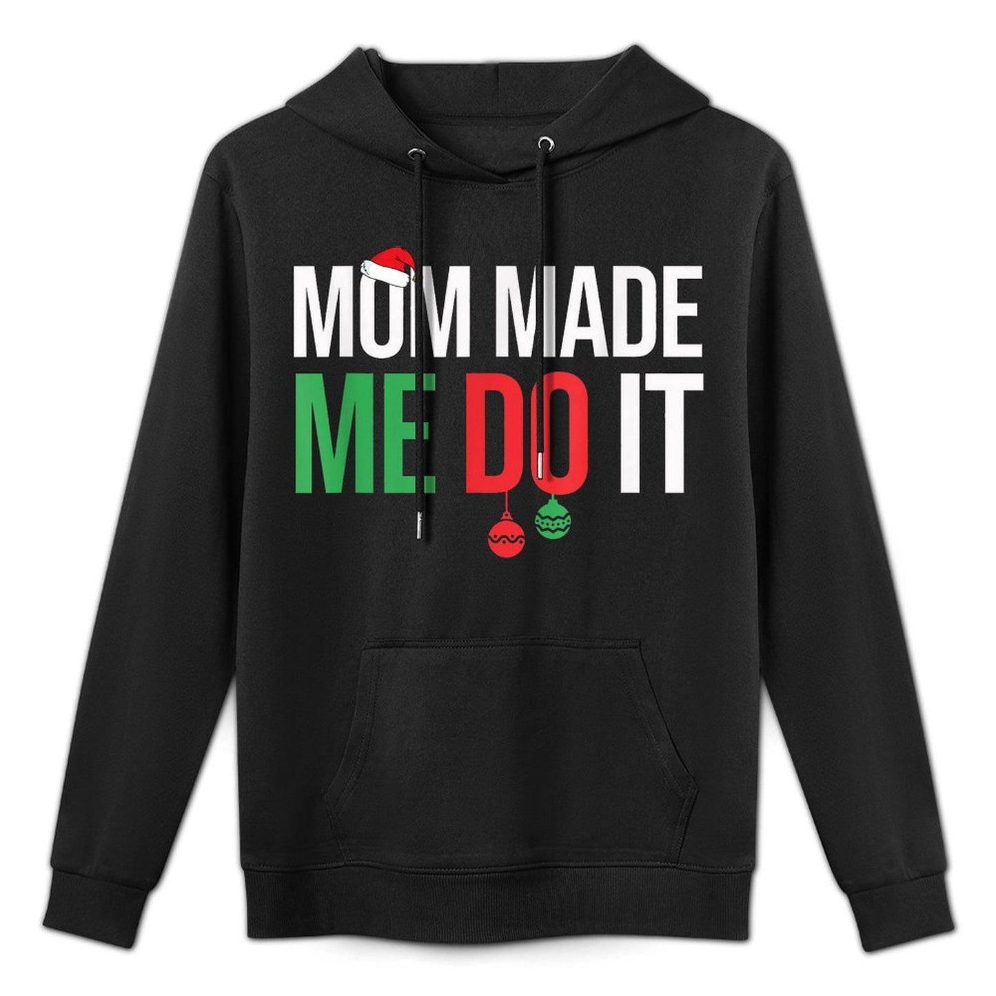 Family Christmas Pajamas Matching Mom Made Me Do It Shape Retention Hoodie