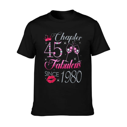 Chapter 45 Fabulous Since 1980 45Th Birthday Gift For Women T-Shirt