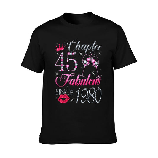 Chapter 45 Fabulous Since 1980 45Th Birthday Gift For Women T-Shirt