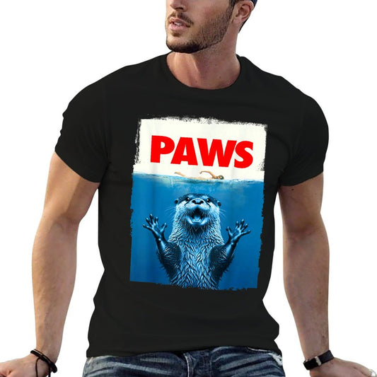 Paws Otter Funny Otter Lover Gifts For Men Women Kidn T-Shirt