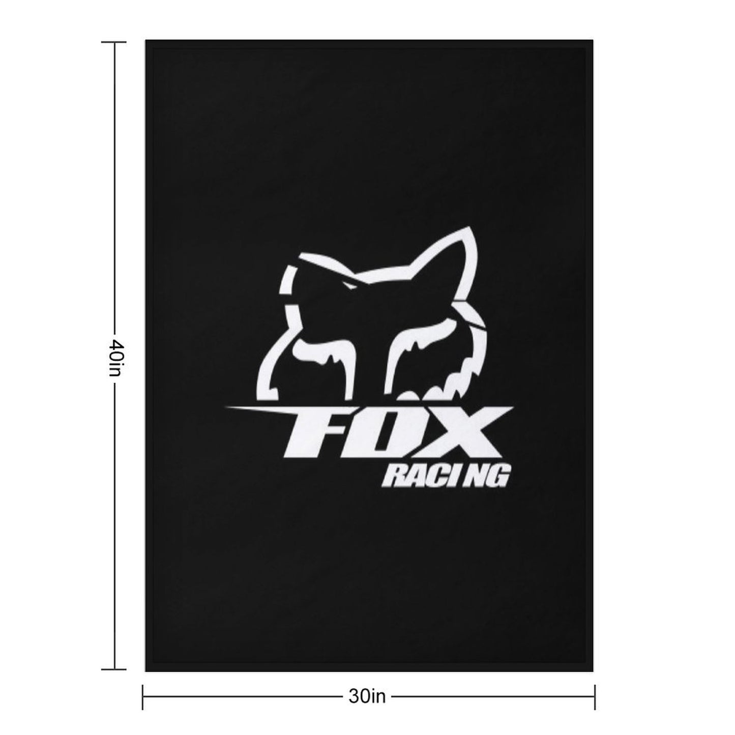 Best Logo Fox Racing Throw Blanket