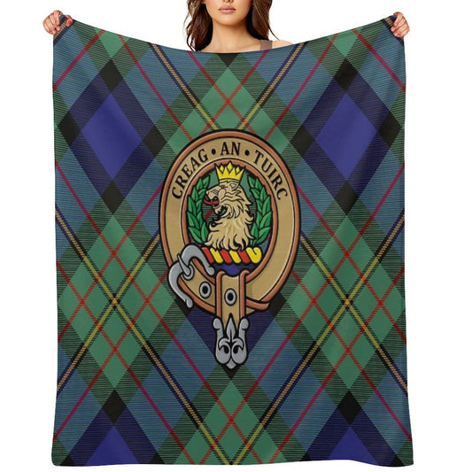 Clan MacLaren Crest Throw Blanket