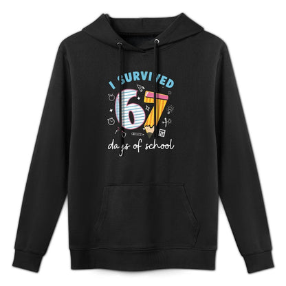 I Survived 67 Days of School Funny Meme Teacher Student Versatile Streetwear Hoodie