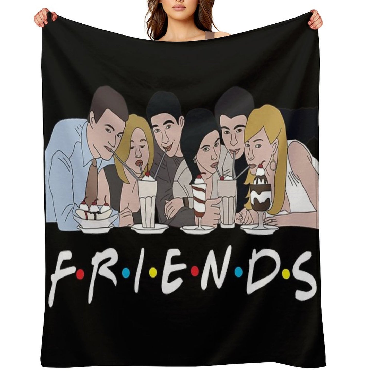 Friends Milkshake Throw Blanket