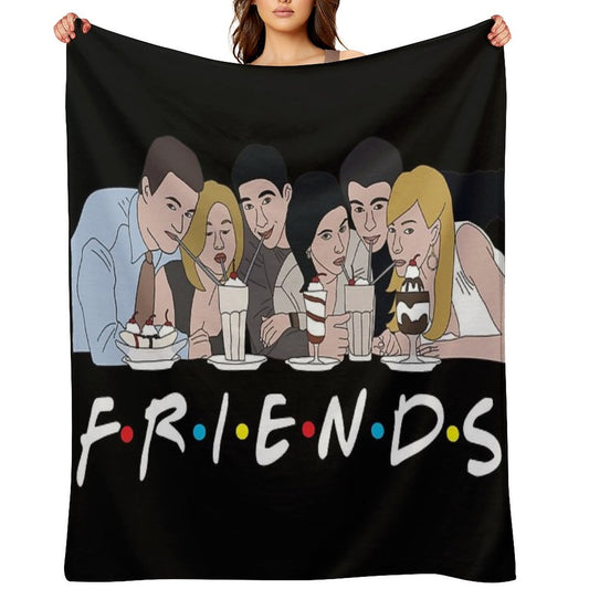 Friends Milkshake Throw Blanket