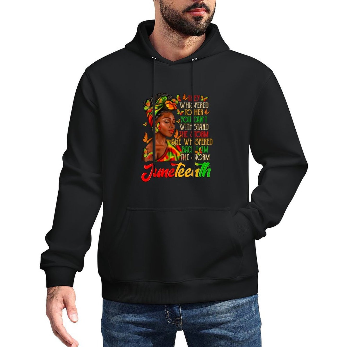Juneteenth I Am The Storm Black Women Black History Month Casual Wear Hoodie