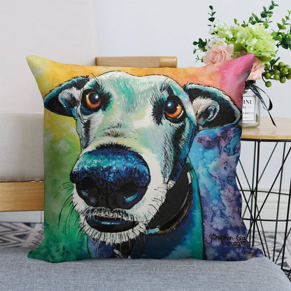The Look of Love Linen Throw Pillow Cover