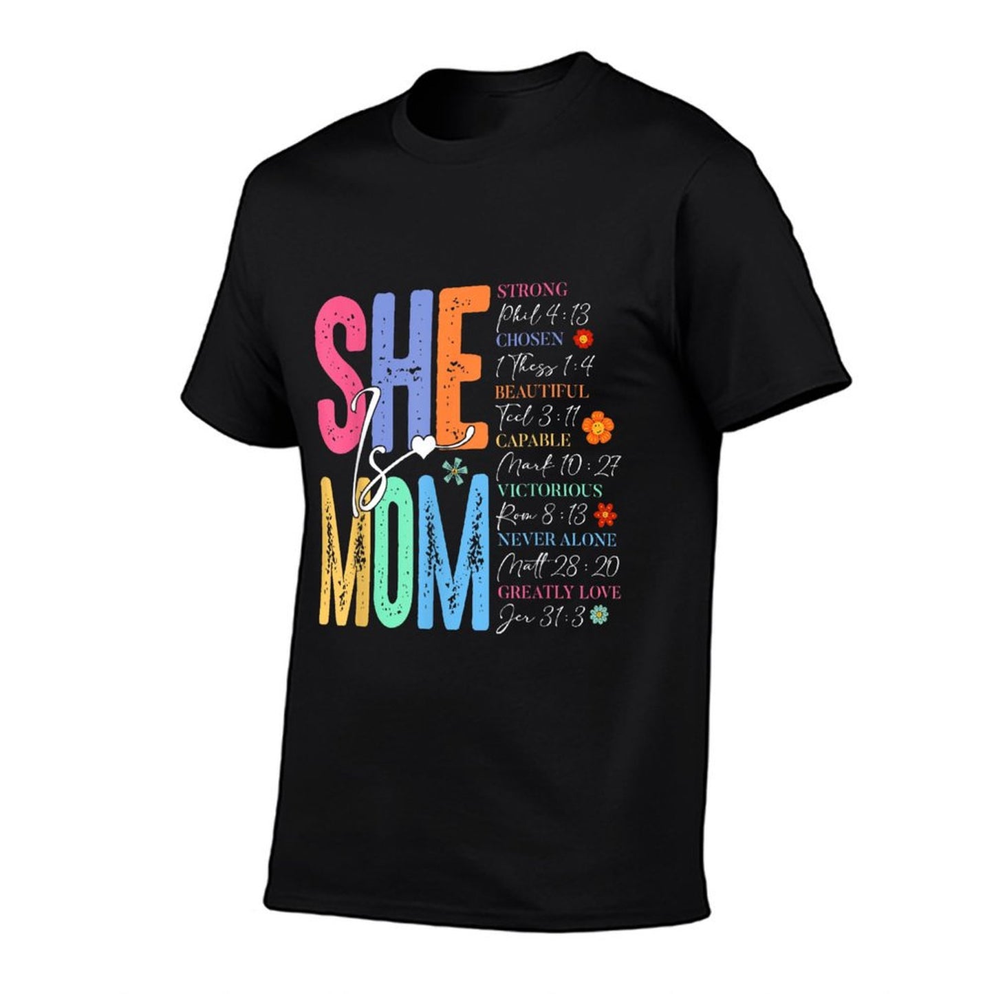 She Is Mom Christian Mother&#39;s Day Jesus Mama Religious Women T-Shirt