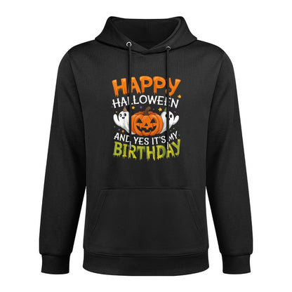 Happy Halloween Birthday Kids Yes Its My Birthday Halloween Breathable Fabric Hoodie