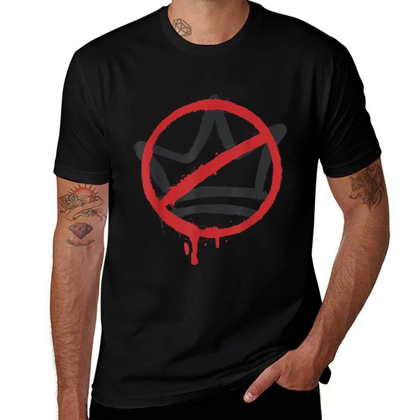 No Kings In America Pro Democracy Anti Monarchy Oligarchy  Durable T-Shirt