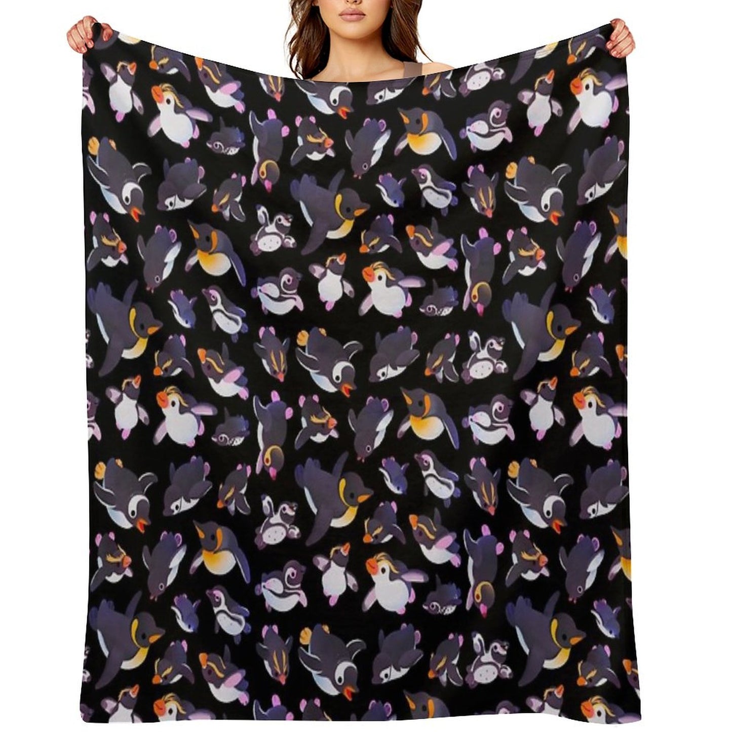 Penguin Day - Namedark Throw Blanket