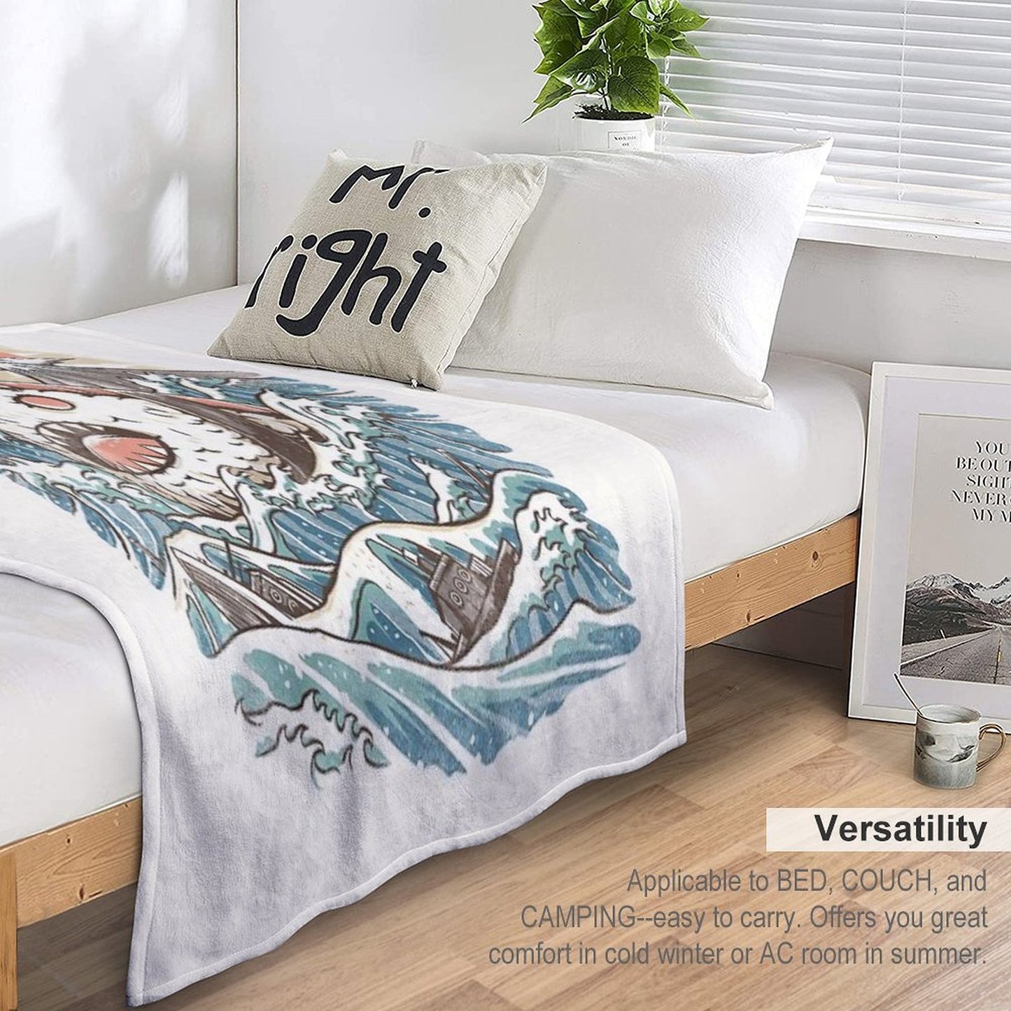 Sharkiri Sushi Throw Blanket