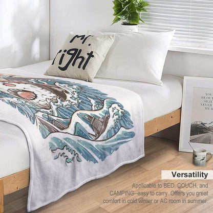 Sharkiri Sushi Throw Blanket