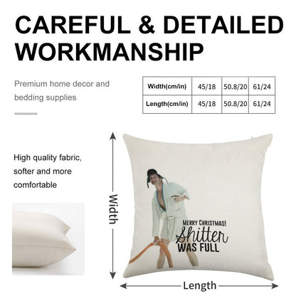 Cousin Eddie Merry Christmas Linen Throw Pillow Cover