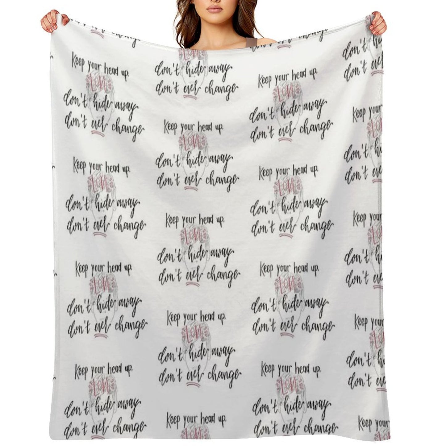 Perfect Now by LouisT - Digital Lettering Throw Blanket