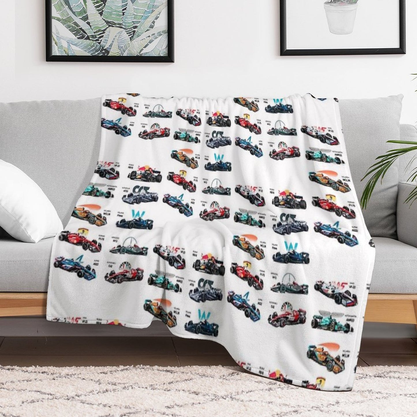 F1 All Cars 2022 Throw Blanket