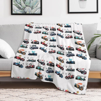 F1 All Cars 2022 Throw Blanket