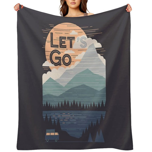 Let's Go Throw Blanket