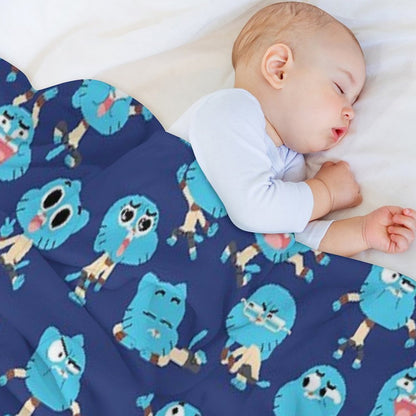 Gumball Pixel Art - Pattern Throw Blanket