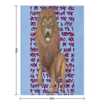 Rampant Lion AVFC Throw Blanket