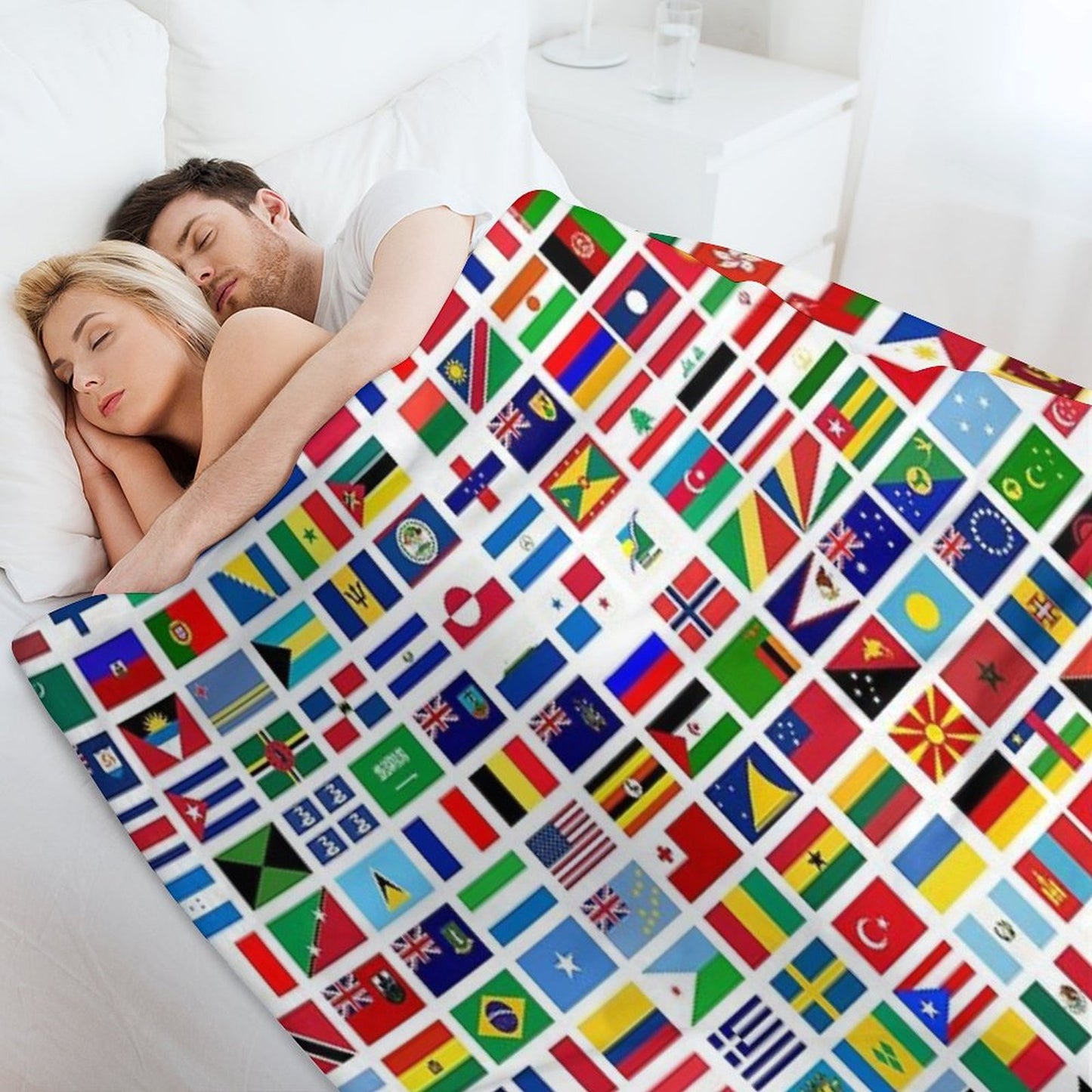 Flags of The World Throw Blanket