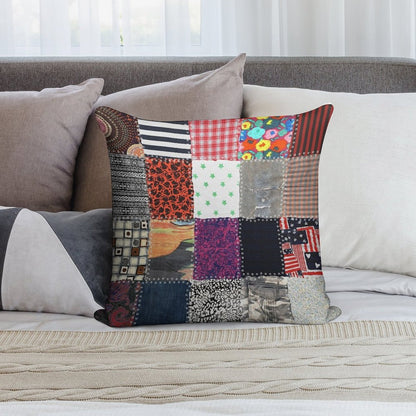 Patchwork Fabrics Soft Washable Throw Pillow