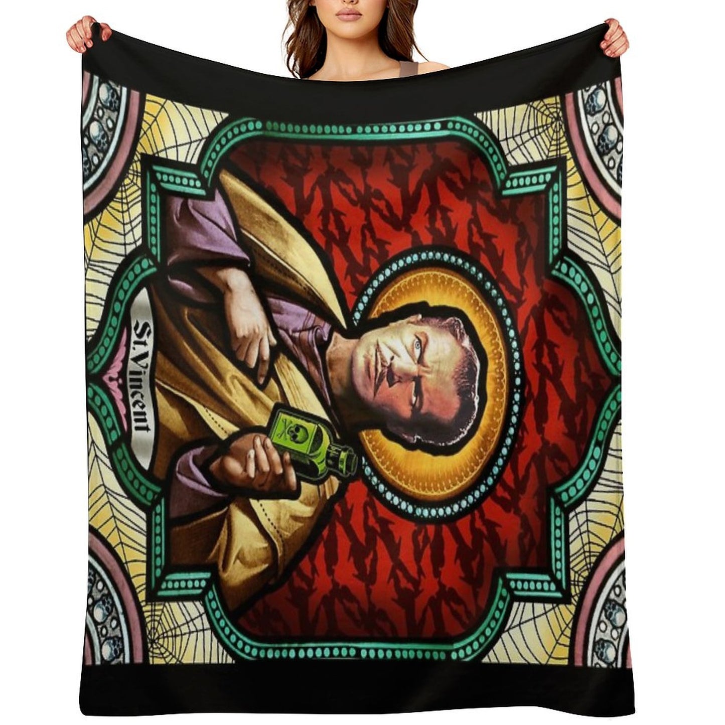 St. Vincent Price Throw Blanket