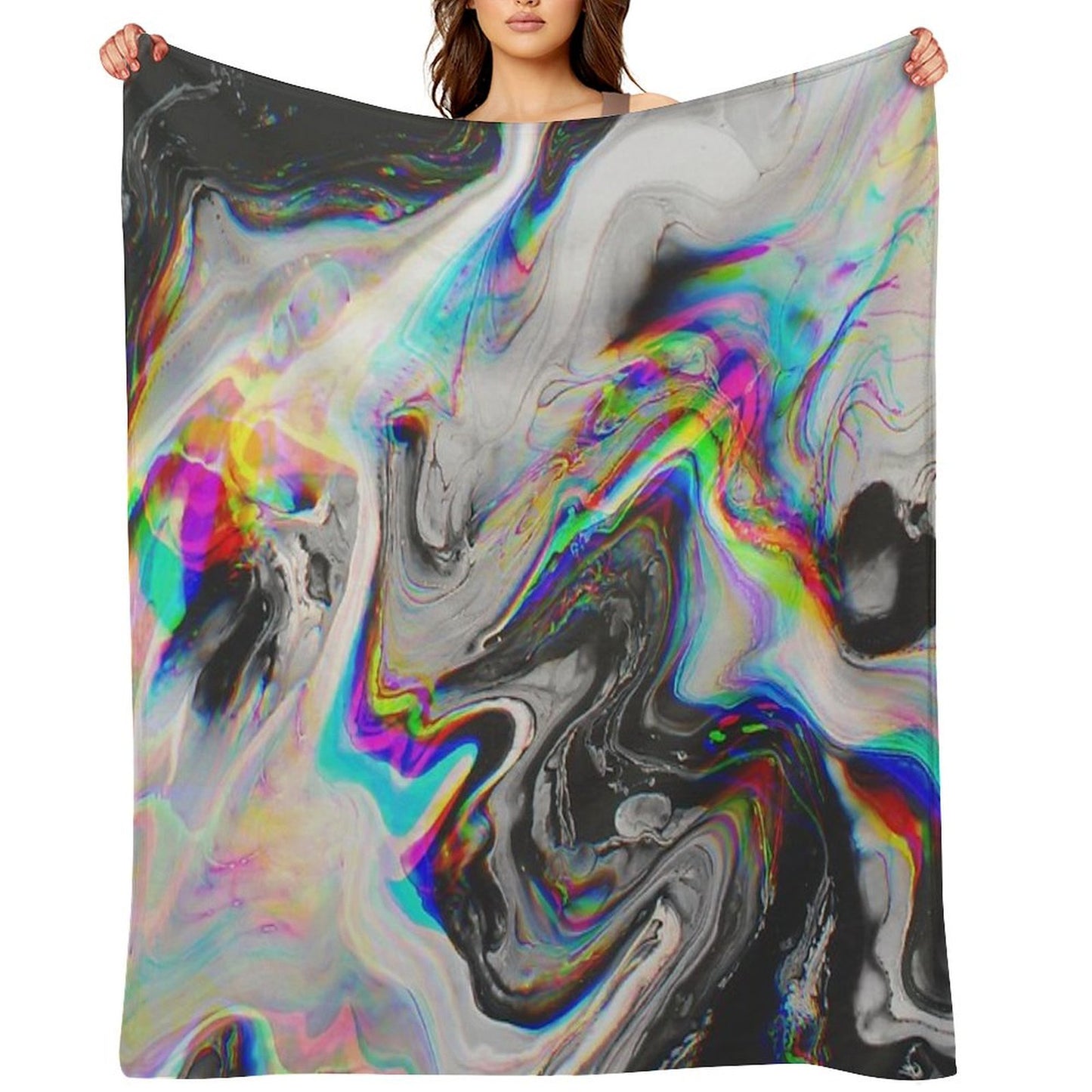 CONFUSION IN HER EYES THAT SAYS IT ALL Throw Blanket