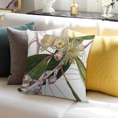 Eucalyptus Mallee Australian Native Soft Gift Ready Throw Pillow