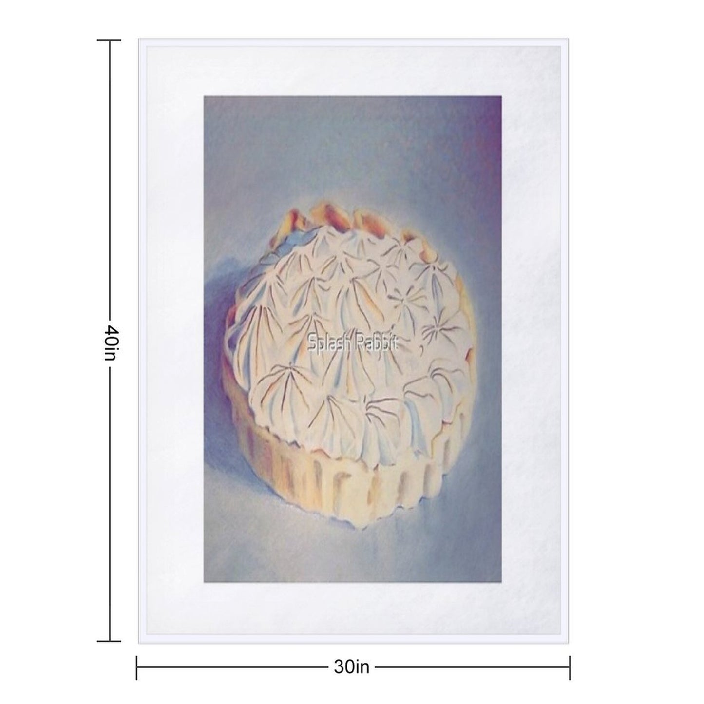 Lemon Meringue Dream Throw Blanket