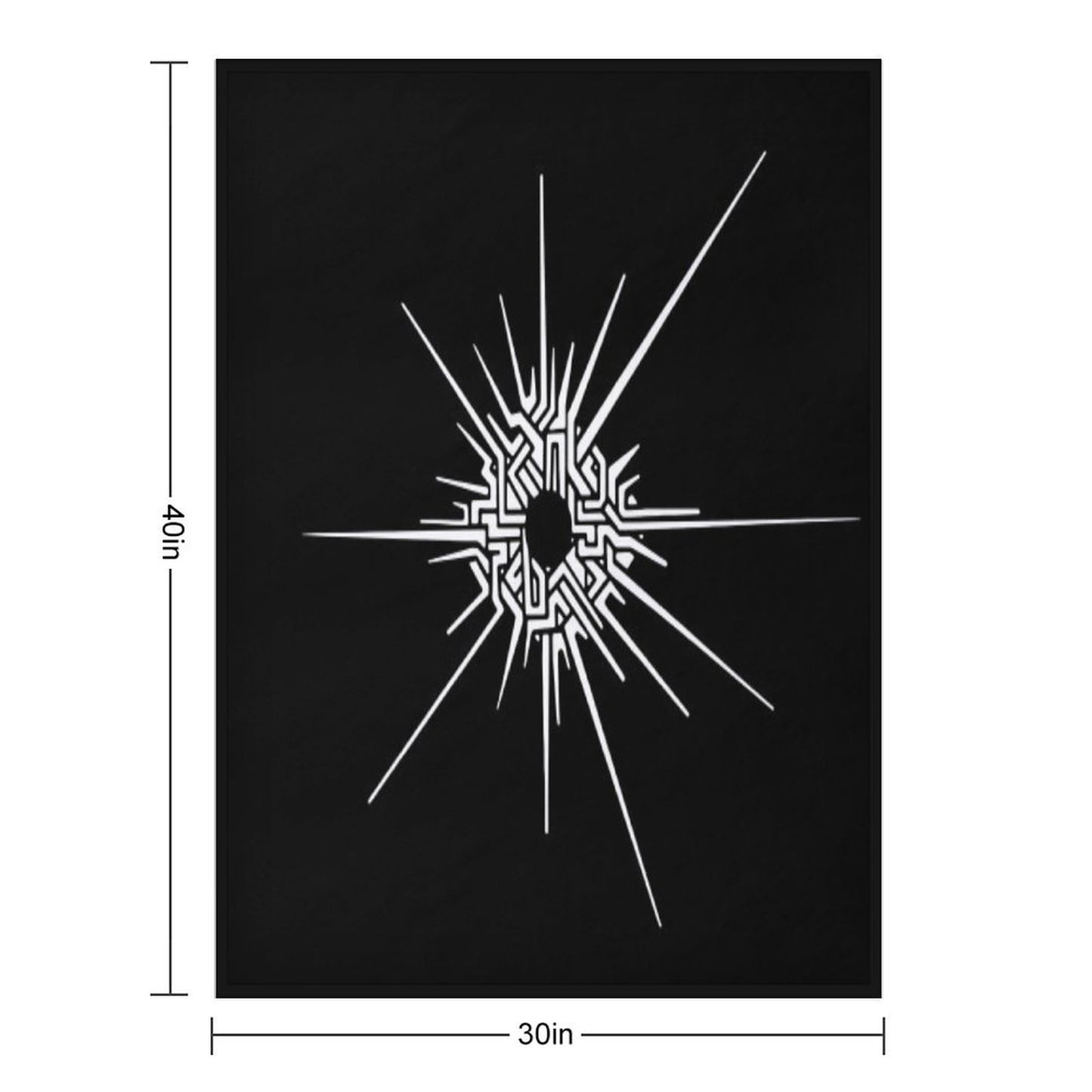 Outer Wilds™ - Eye of The Universe (Symbol) [White] Throw Blanket